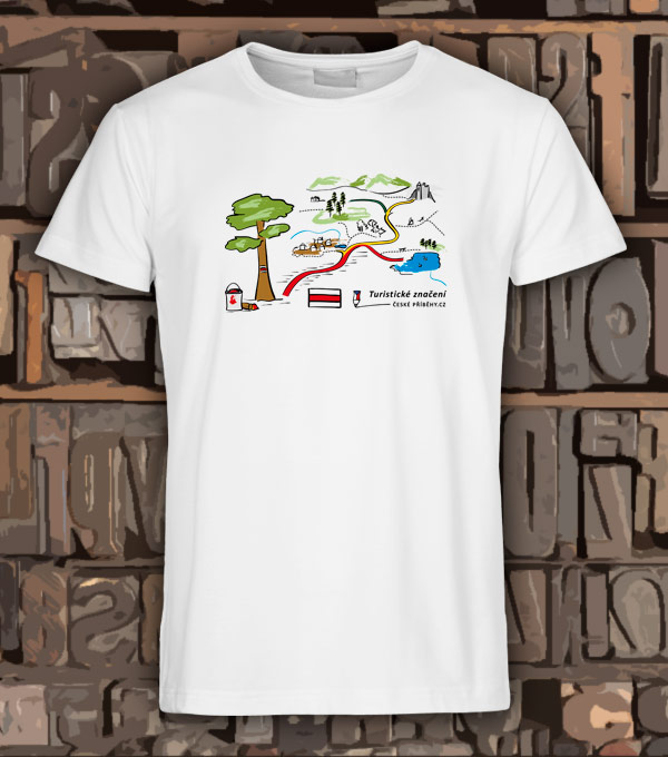 tričko turistické značení